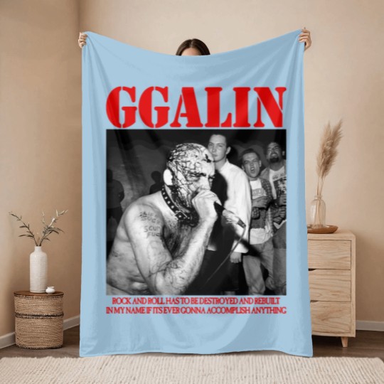 Discover GG Allin Throw Blankets UK SHIPPING Included