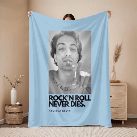 Discover Damiano David Ma'neskin Throw Blankets