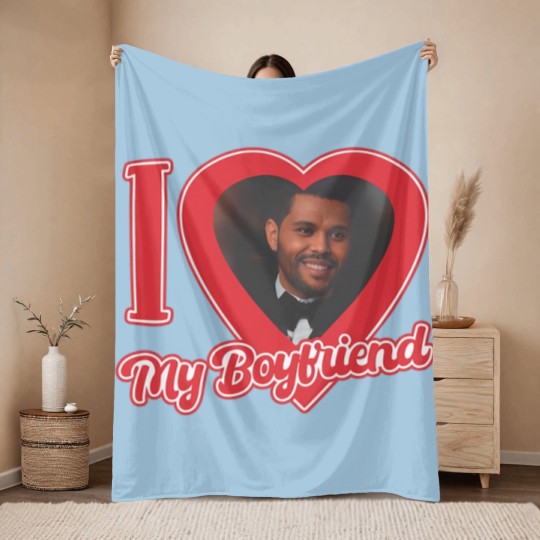 Discover I Love My Boyfriend Weeknd, Abel Unisex Heavy Cotton Throw Blankets