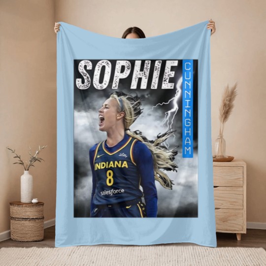 Discover Sophie Cunningham Graphic Throw Blankets, Basketball Fan Gifts