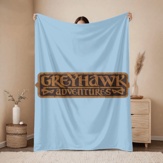 Discover GREYHAWK - Advanced Dungeons and Dragons - Old School DnD Throw Blankets