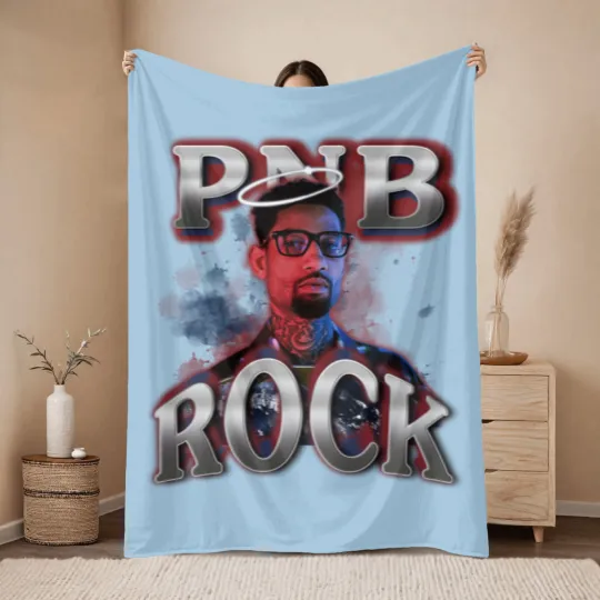 Discover PNB Rock Throw Blankets, PNB Rock Throw Blankets, Rapper Merch