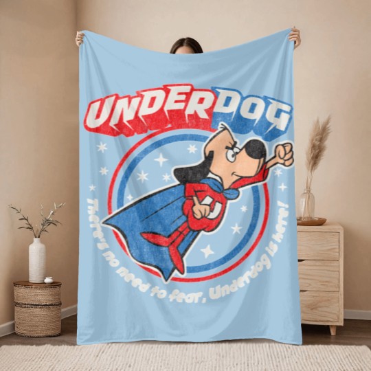 Discover Underdog Is Here Worn Dks Throw Blankets