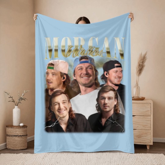 Discover Vintage Wallen Throw Blankets, Wallen vintage Throw Blankets, Country Music Throw Blankets, Morgan Western Tour Throw Blankets