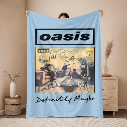 Discover Oasis Throw Blankets Vintage, 90s Oasis Throw Blankets