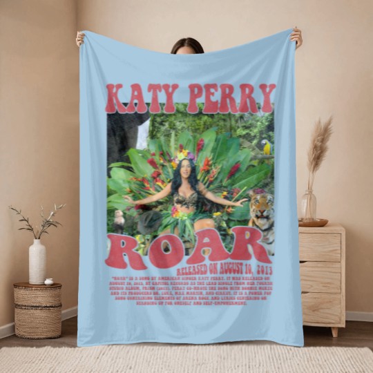 Discover Katy Perry Music Throw Blankets K1, Roar Music Pop