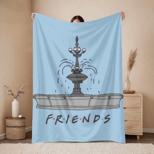 Discover Friends Fountain - Friends - Throw Blankets