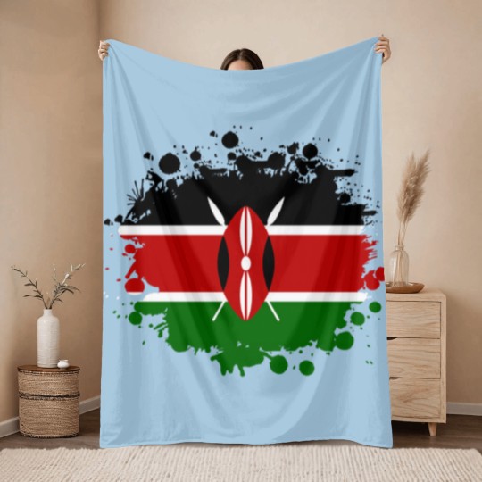 Discover Kenya Blot / Kenya Gift Africa Mombasa Throw Blankets