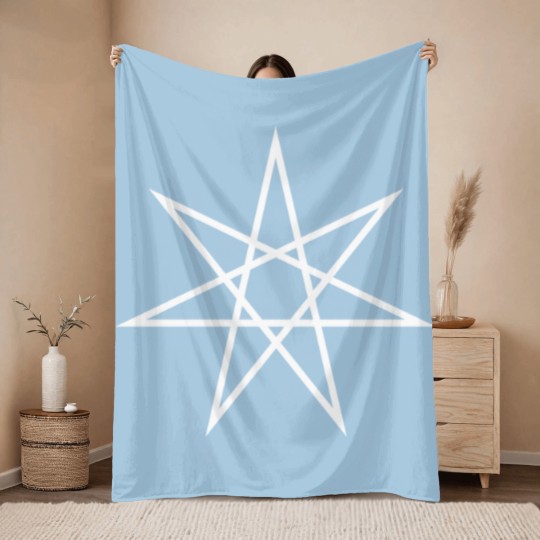 Discover Otherkin Seven Pointed Star Throw Blankets