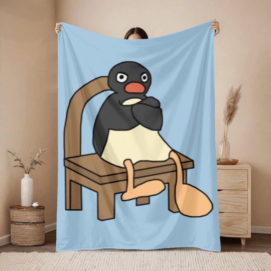 Discover Angry Pingu Classic Throw Blankets