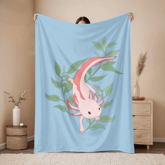 Discover Axolotl Throw Blankets