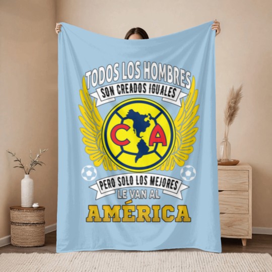 Discover Playera Aguilas del America Solo Los Mejores le Van al America Throw Blankets