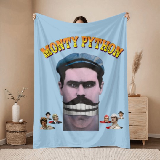Discover Vintage Throw Blankets Monty Python's Flying Circus V1 NATURAL