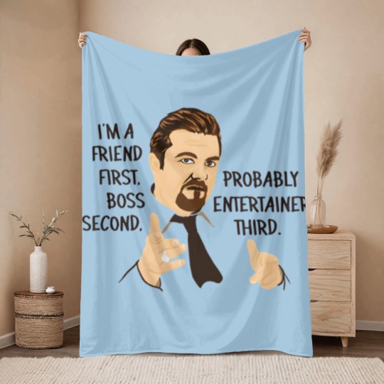 Discover David Brent - The Office Art Quote Throw Blankets