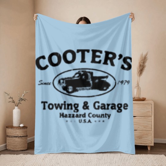Discover Cooters Garage Throw Blankets