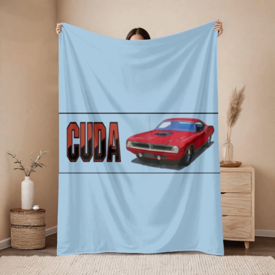 Discover 1970 Cuda Coupe Throw Blankets
