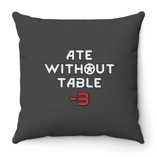 Discover Rimworld Ate Without Table -3Rimworld Ate Without Table -3 Throw Pillows
