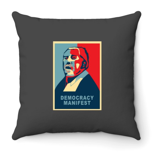 Discover Democracy Manifest(1) Throw Pillows