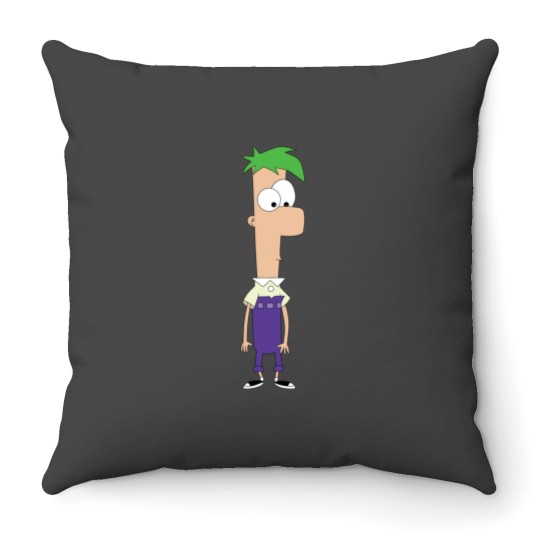 Discover Ferb Sticker2 Throw Pillows