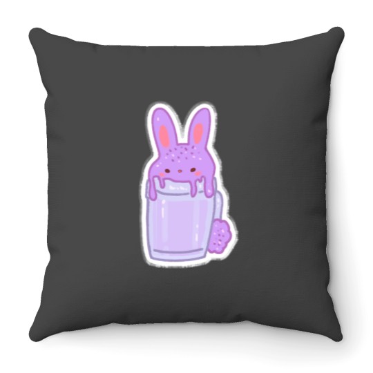 Discover Cappucino Pets Taro Bunny Throw Pillows