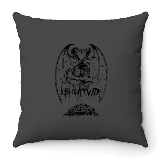Discover JOB FOR A COWBOY BAND Throw Pillows