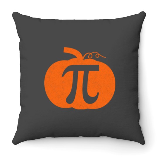 Discover Pi Day Pumpkin Pie Math Shirt Funny Halloween Thanksgiving 23 Throw Pillows