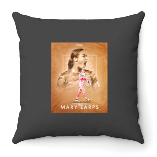 Discover Golden Glove Mary Earps Throw Pillows