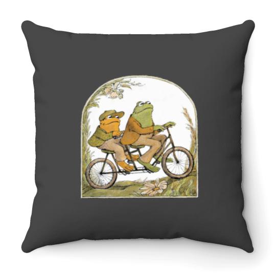 Discover Frog and Toad Throw Pillows
