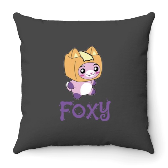 Discover Lankybox Foxy Throw Pillows