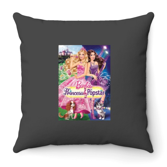 Discover BarbieThe Princess amp the Popstar Throw Pillows