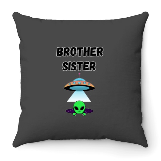 Discover Brother amp Sister Throw Pillows