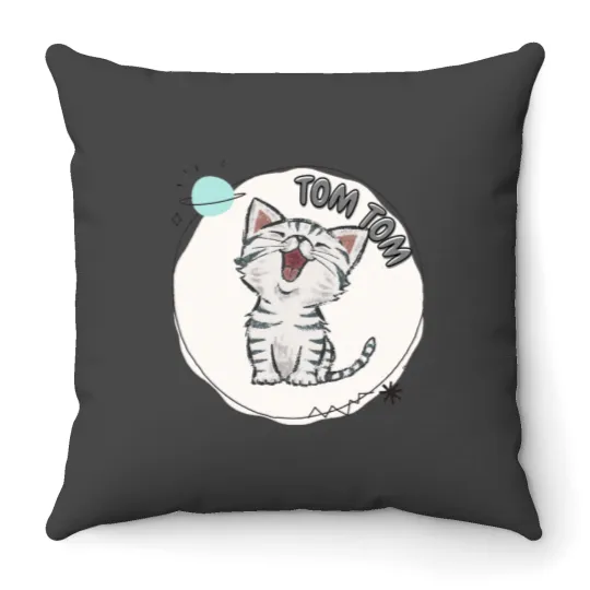 Discover Tom Tom Meo~ Throw Pillows