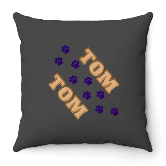 Discover Tom Tom Footprint Throw Pillows