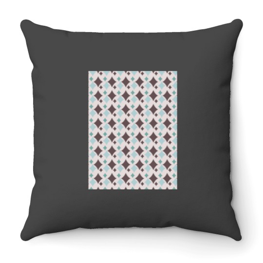 Discover Colorful Diamond Shapes Modern Maximalist Pattern Walnut Brown Graphic Throw Pillows