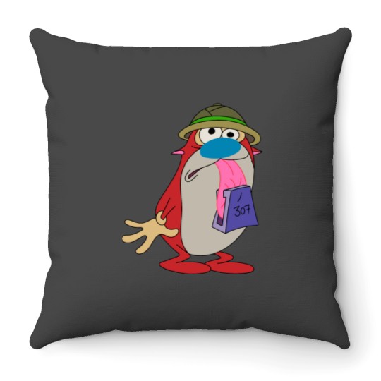 Discover Tagged Stimpy Throw Pillows
