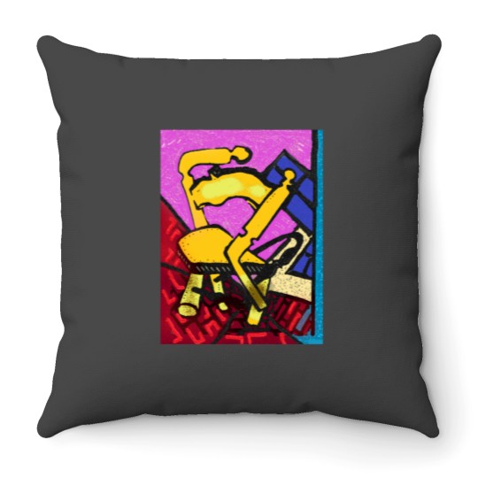 Discover Chair Lover Throw Pillow
