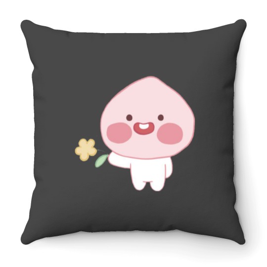 Discover 1 Baby Apeach Throw Pillows