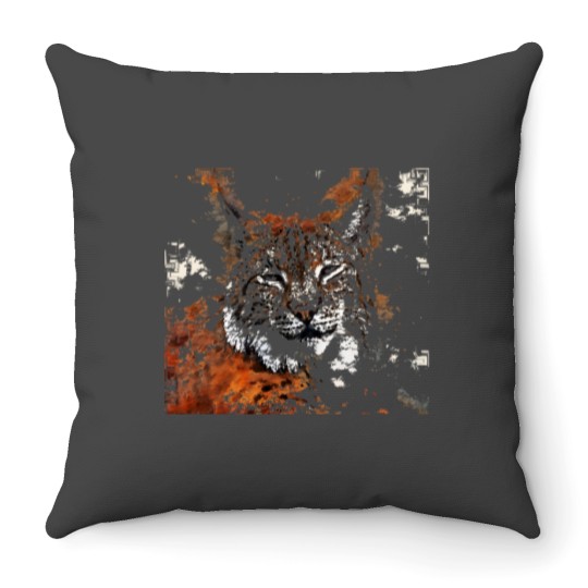Discover Bobcat Bobcat Animal Wildlife Forest Nature Discovery Fauna Throw Pillows