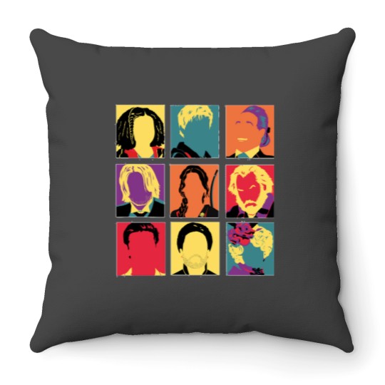 Discover Hunger Games characters Throw Pillows
