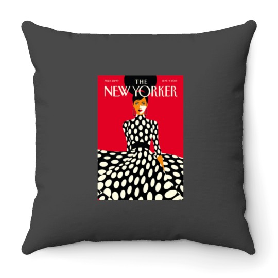 Discover Woman Art Aesthetic Poster Throw Pillows