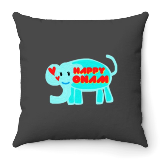 Discover happy onam Throw Pillows