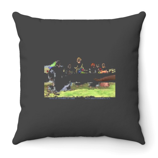 Discover The Wedding at Cana or Marriage at Cana Throw Pillows