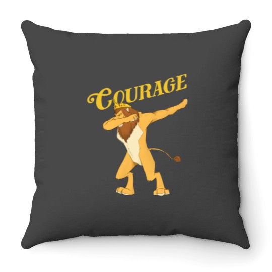 Discover Cowardly Lion Dab  - The Wizard Of Oz TShirt -Courage Baseball ¾ Sleeve Throw Pillows