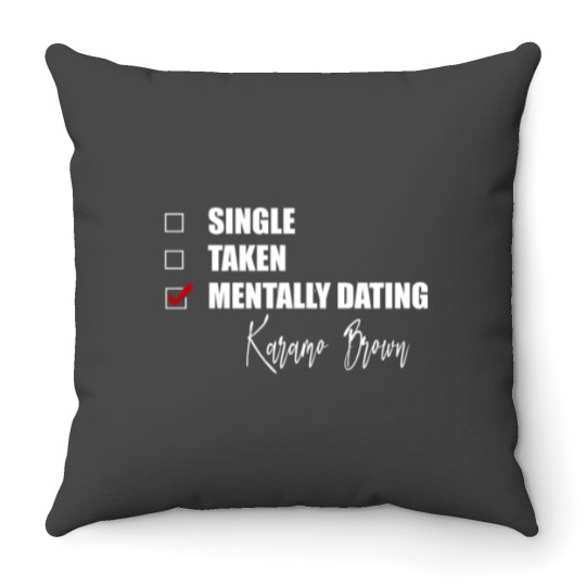 Discover Mentally Dating Karamo Brown Throw Pillows