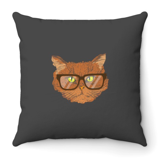 Discover Funny Big Cat GWA GWA Throw Pillows
