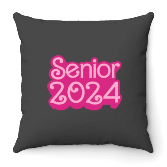 Discover This  is a Senior  Class of 2024  Graduation Poster Throw Pillows