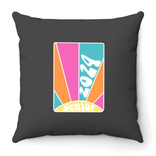 Discover Sun Rays Senior 2024 Magnet Throw Pillows