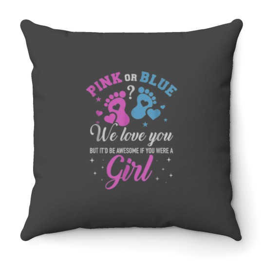 Discover 1 Pink or blue gigi loves you Classic Throw Pillows