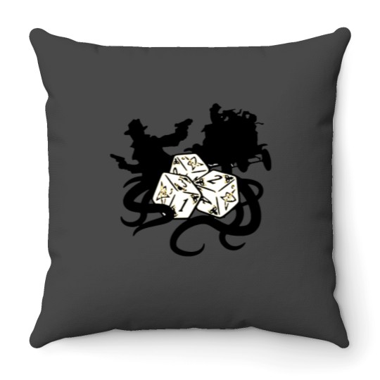 Discover Arkham Horror Dice Throw Pillows