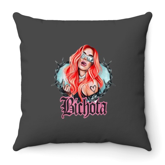Discover Bichota--Karol G-Bichota (2) Throw Pillows